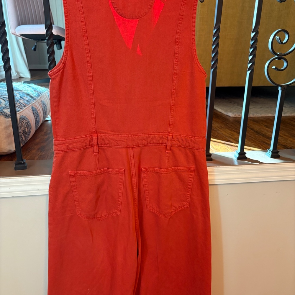 Women’s Cropped Denim Jumpsuit Universal Threads - Picture 4 of 4